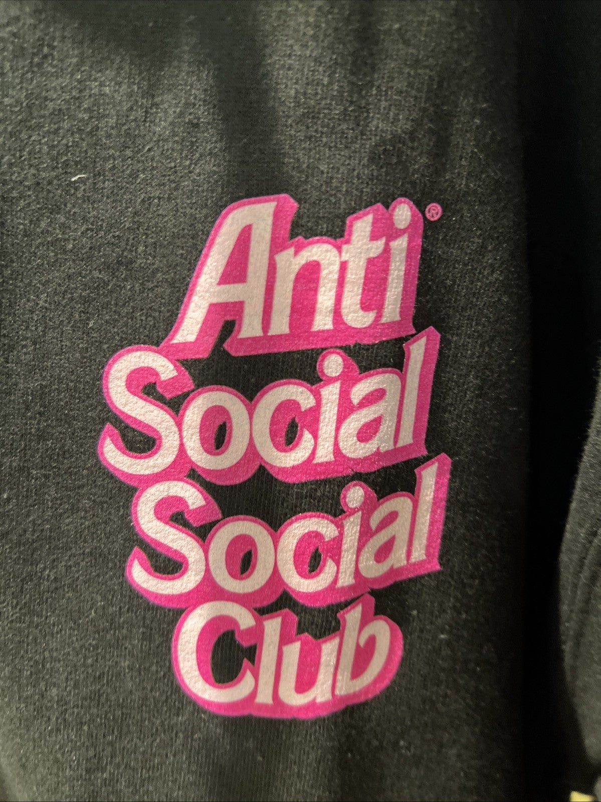 Anti Social Social Club Hoodie Sweatshirt Black Barbie
