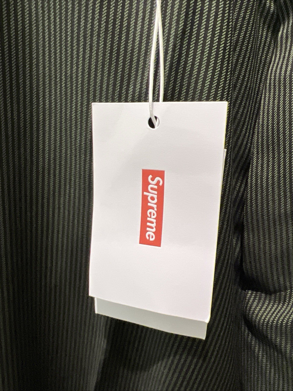 Supreme Striped Wool Trouser Green Stripe Size 34