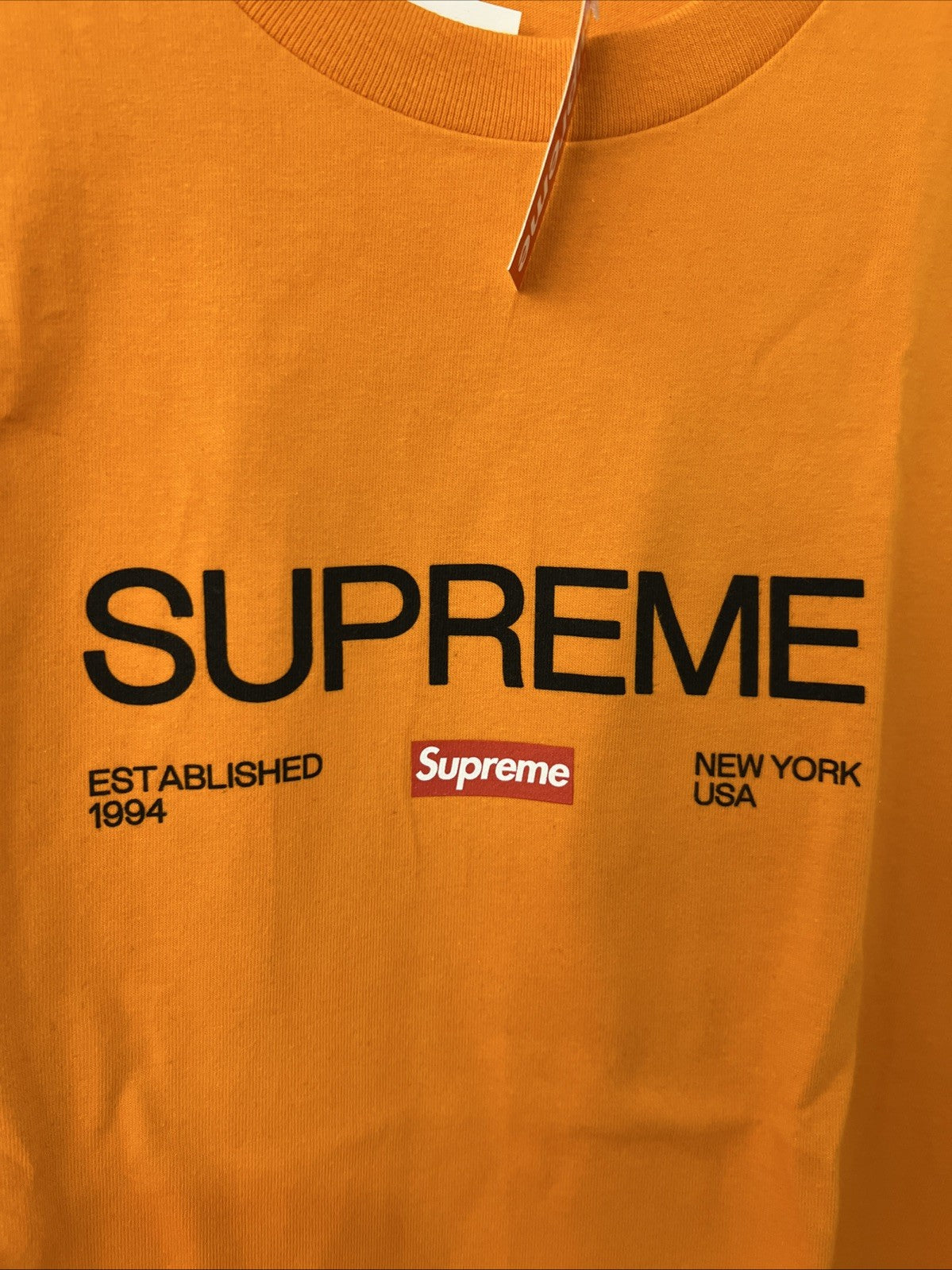 Supreme Est. 1994 T Shirt Orange Sz XXL
