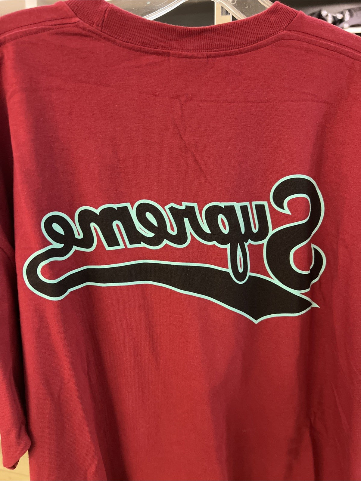 Supreme Backwards T-Shirt Cardinal