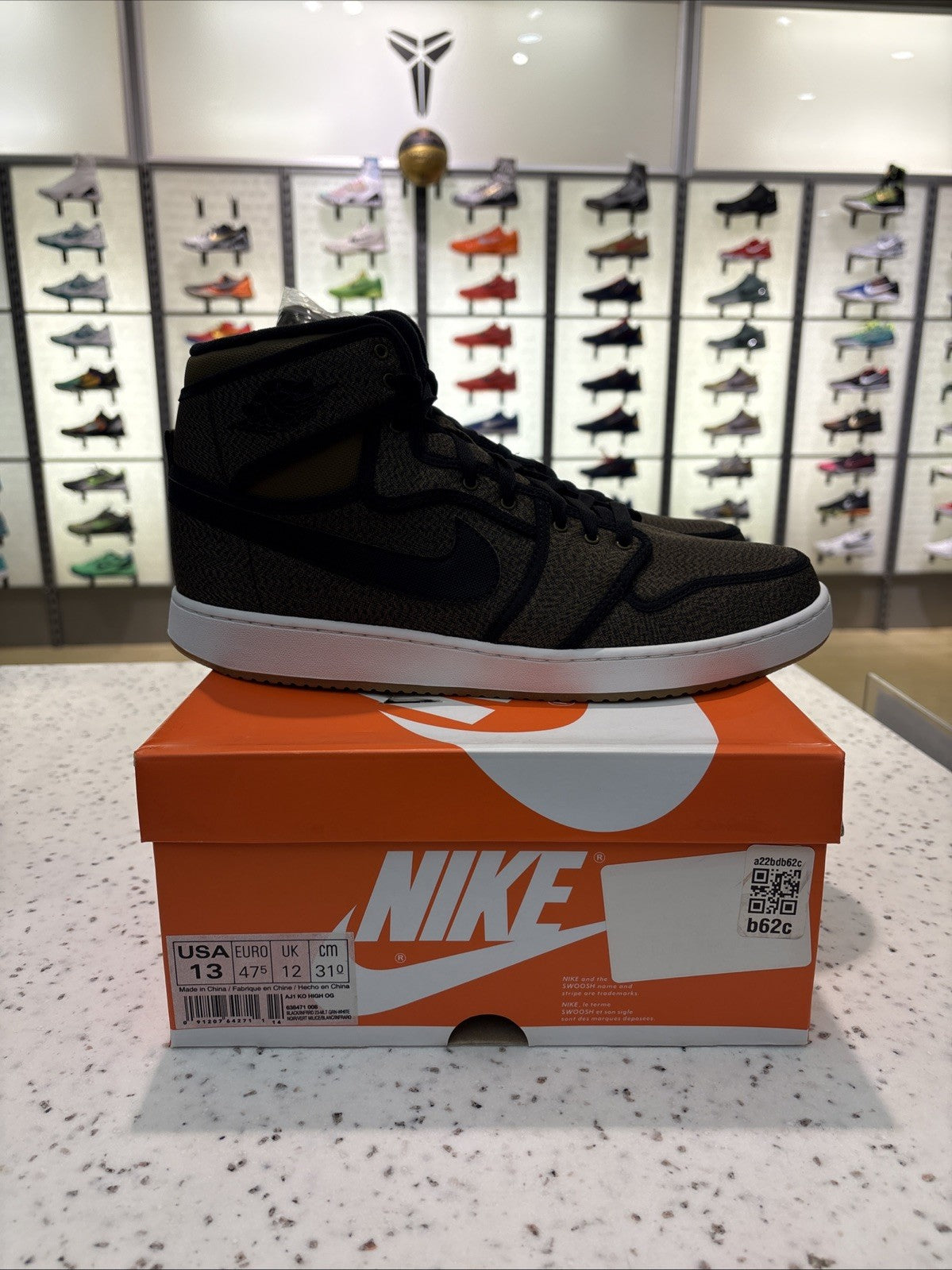 Size 13 - Air Jordan AJKO Retro High Militia Green