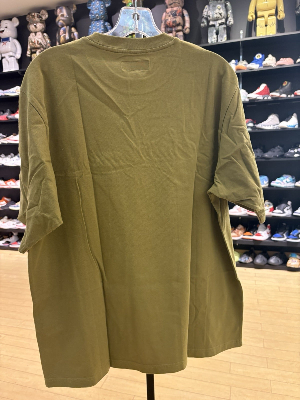 Supreme Cursive S/S Top Dusty Olive Size Medium