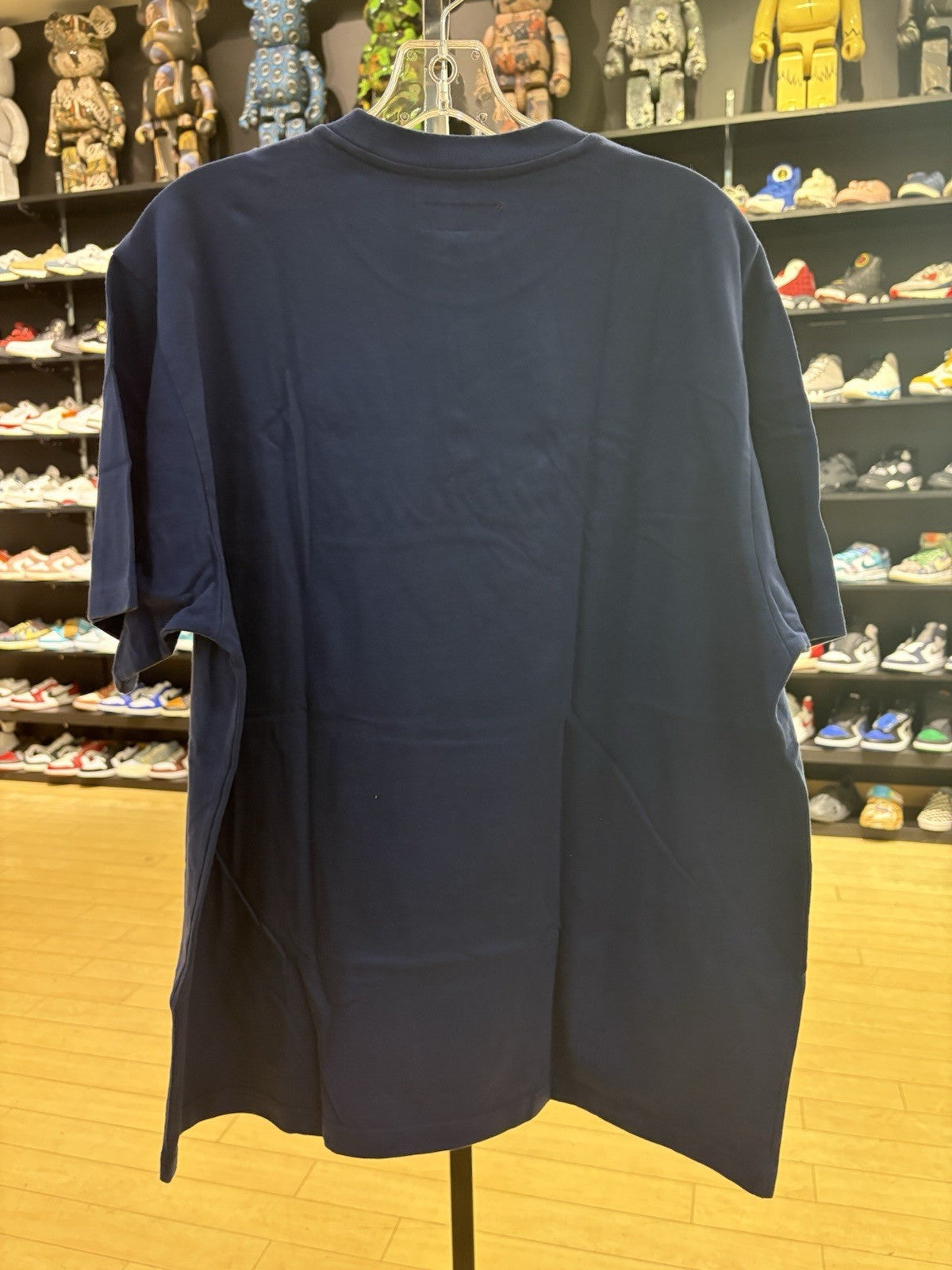 Supreme Cursive S/S Top Navy Size Large