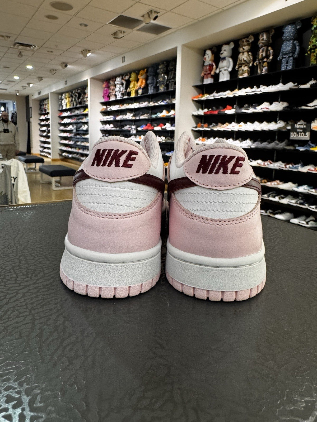 Nike Dunk Low Pink Foam Red White Size 7Y YELLOWING