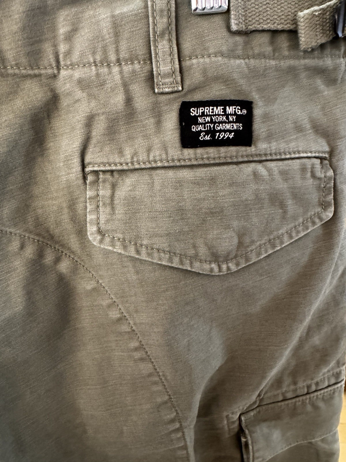 Supreme Olive Cargo Pants Size 32