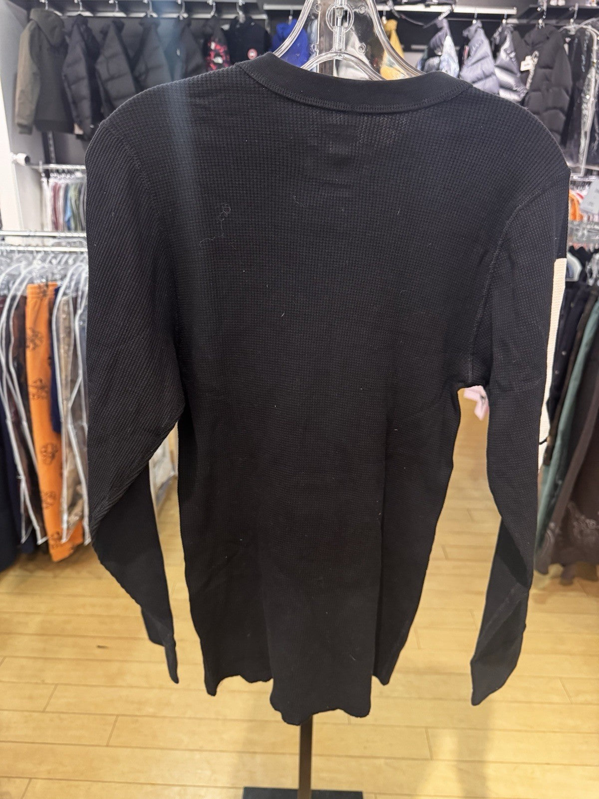 Supreme Hanes Bones Thermal Crew FW25 Black Size Small