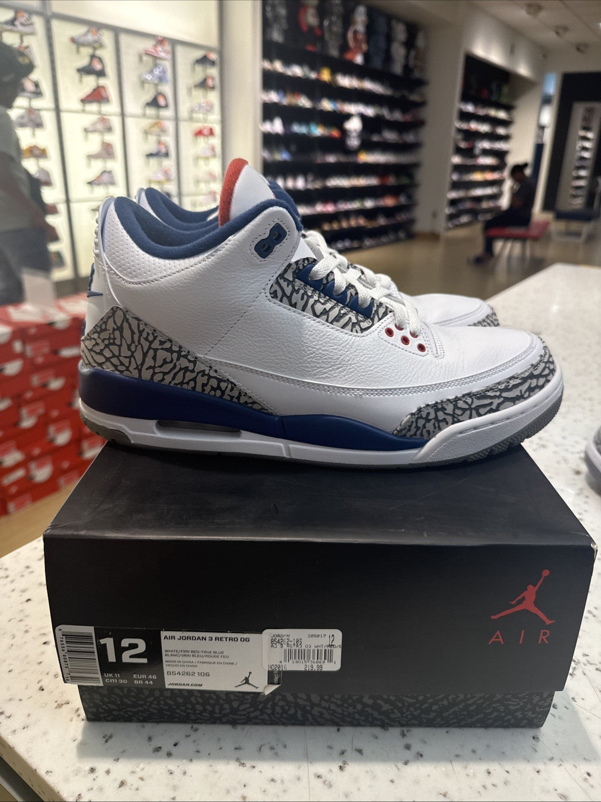 Size 12 - Jordan 3 Retro OG Mid True Blue