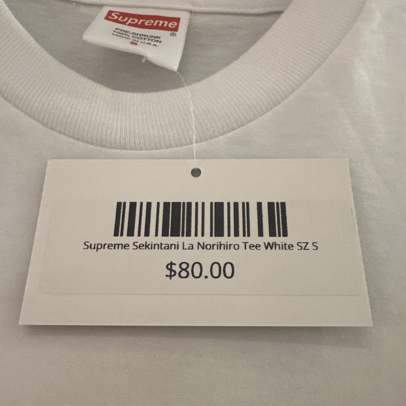Supreme Sekintani La Norihiro Tee S/S 2019 White Size Small