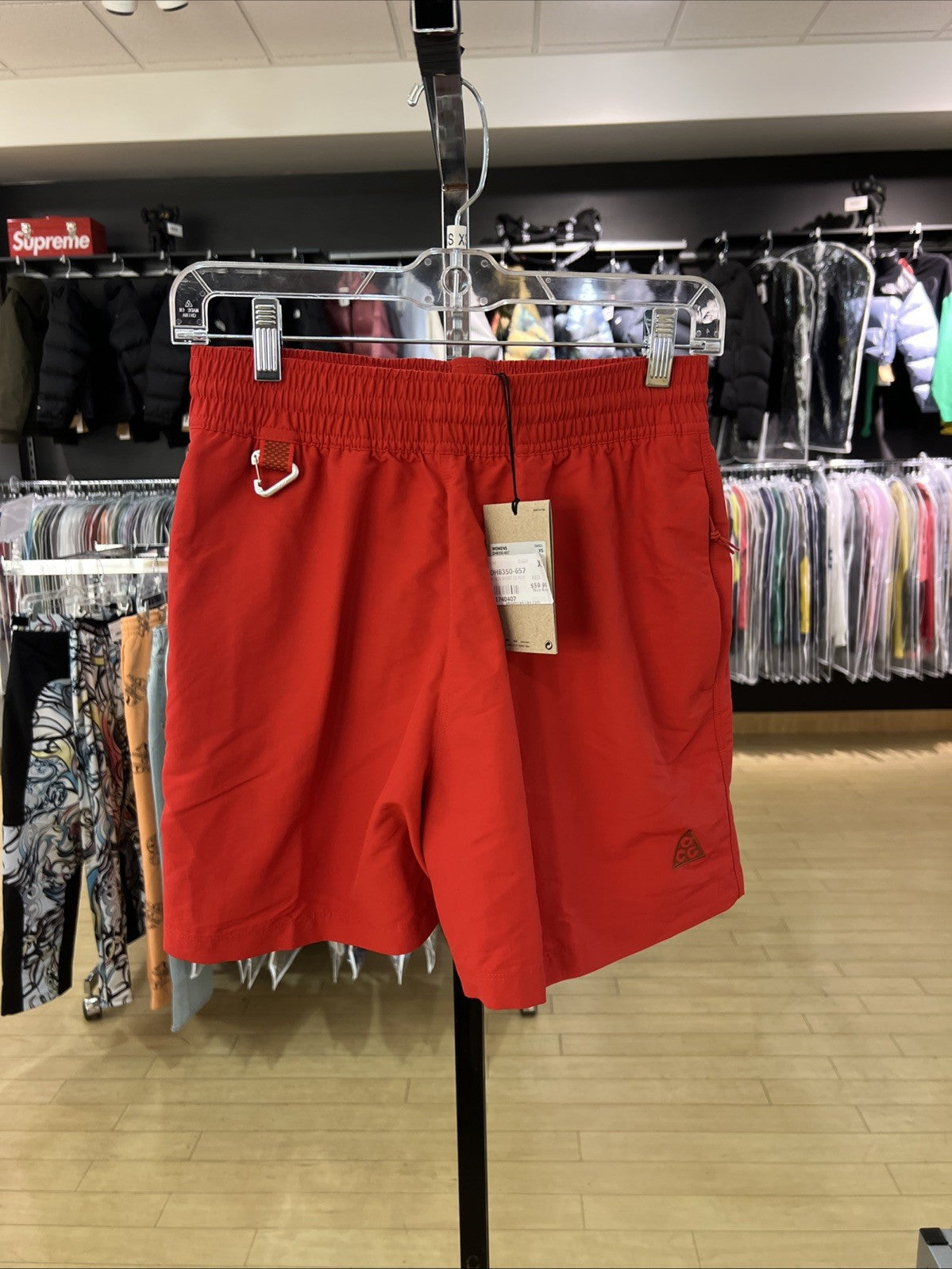 NIKE ACG Woven Trail Hiking Shorts Red Women’s Sz XS