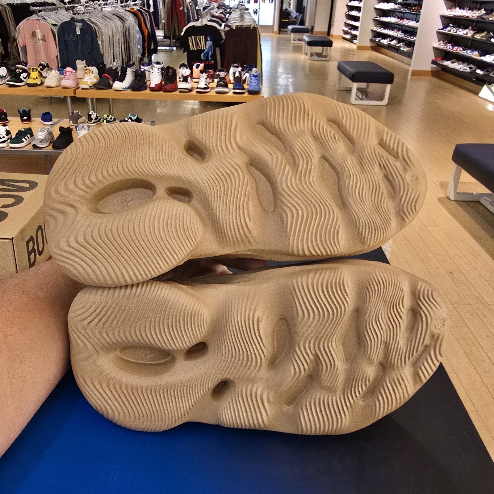 Size 4 - adidas Yeezy Foam RNNR Ochre