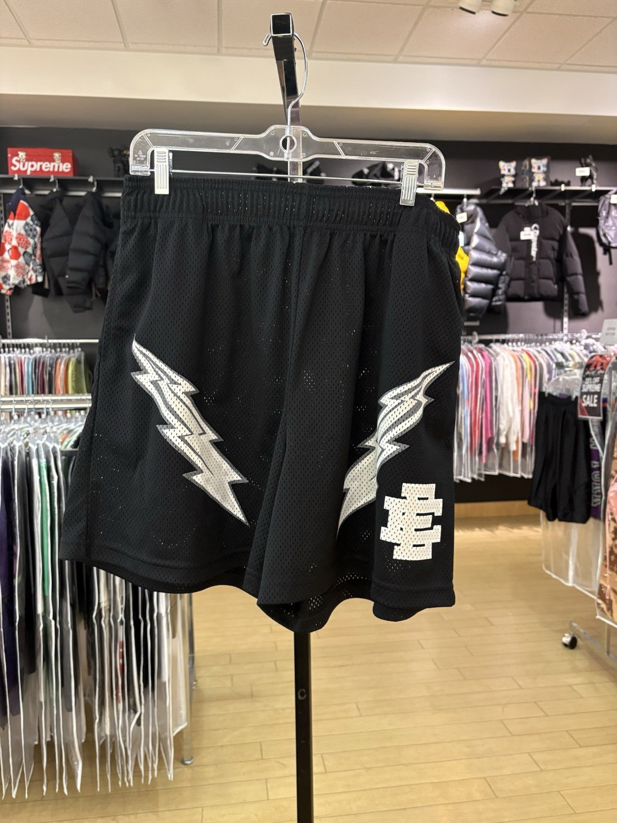 Eric Emanuel EE Basic/Core Lightning Bolt (Cyber Monday) Short Black/White Sz2XL
