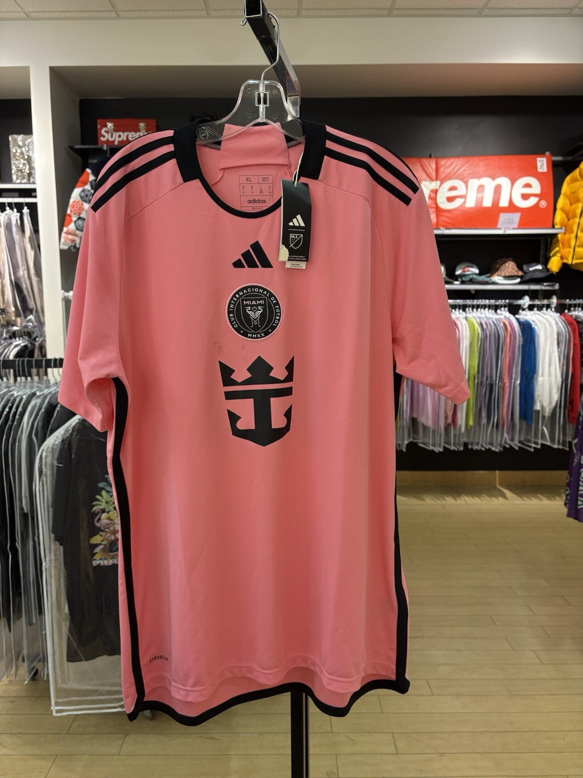 Men's adidas Inter Miami CF 2024/2025 Home Jersey Sz XL Small Stain