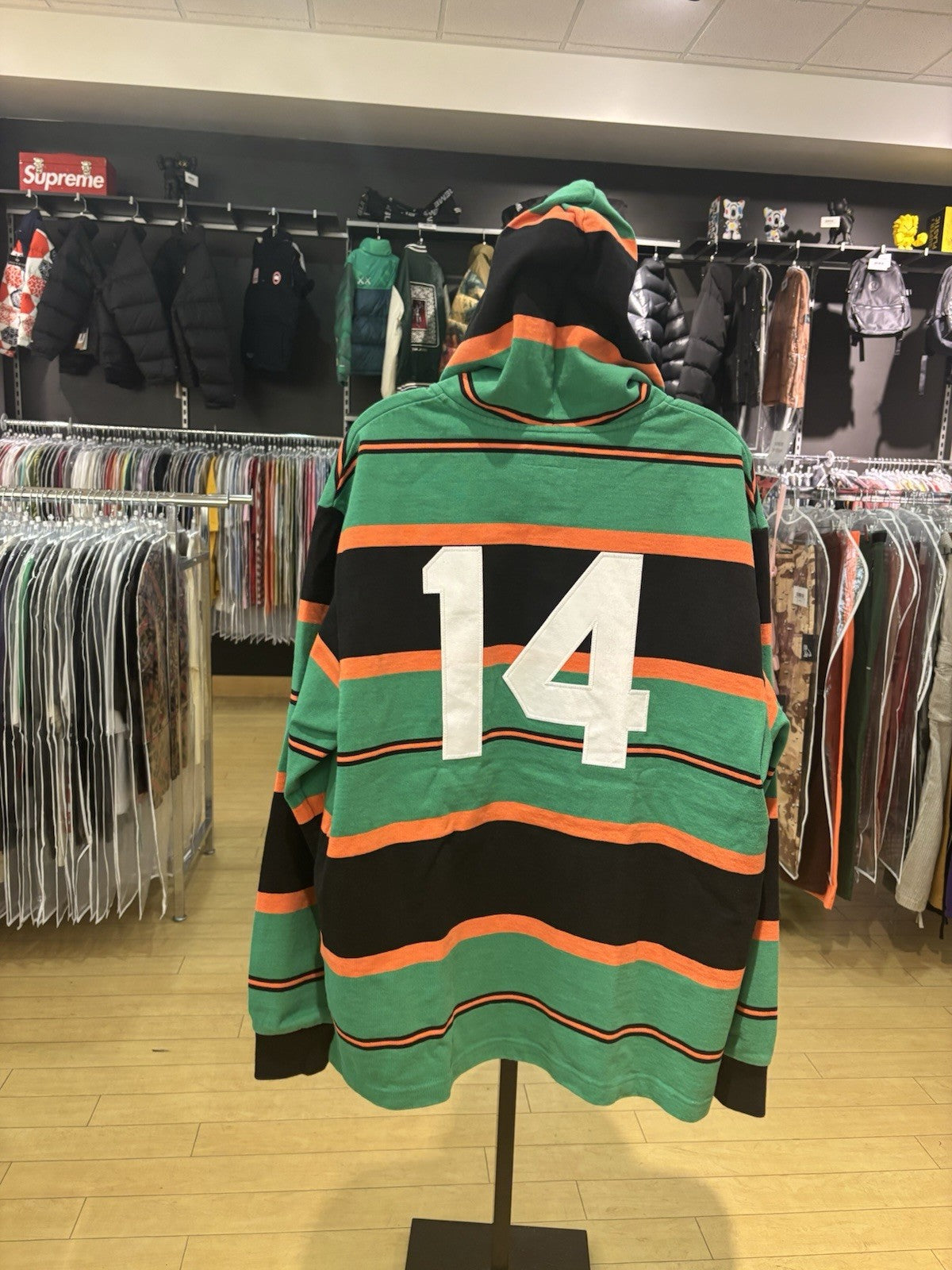 Supreme Hooded Rugby SZ L Green