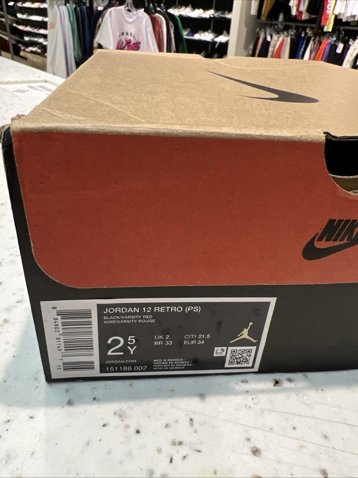 AIR JORDAN RETRO 12 'FLU GAME (2025) (PS) SZ 2.5Y