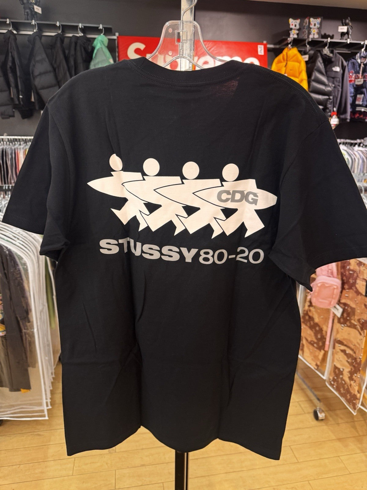 Stussy CDG Surfman Tee Black Size M