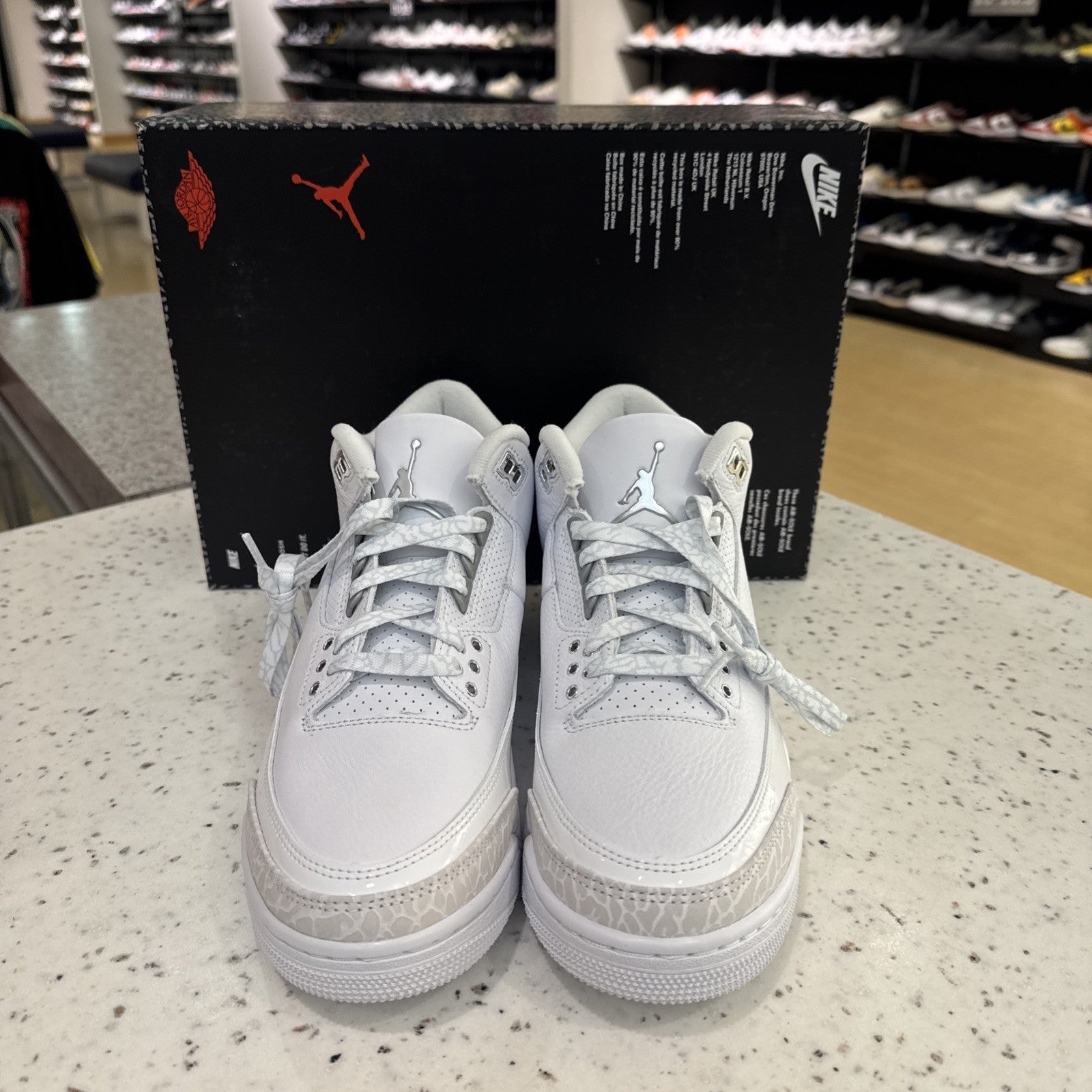 Men's 8, Women's 9.5 Nike Air Jordan 3 Retro CT8532-111 Pure Money White Silver