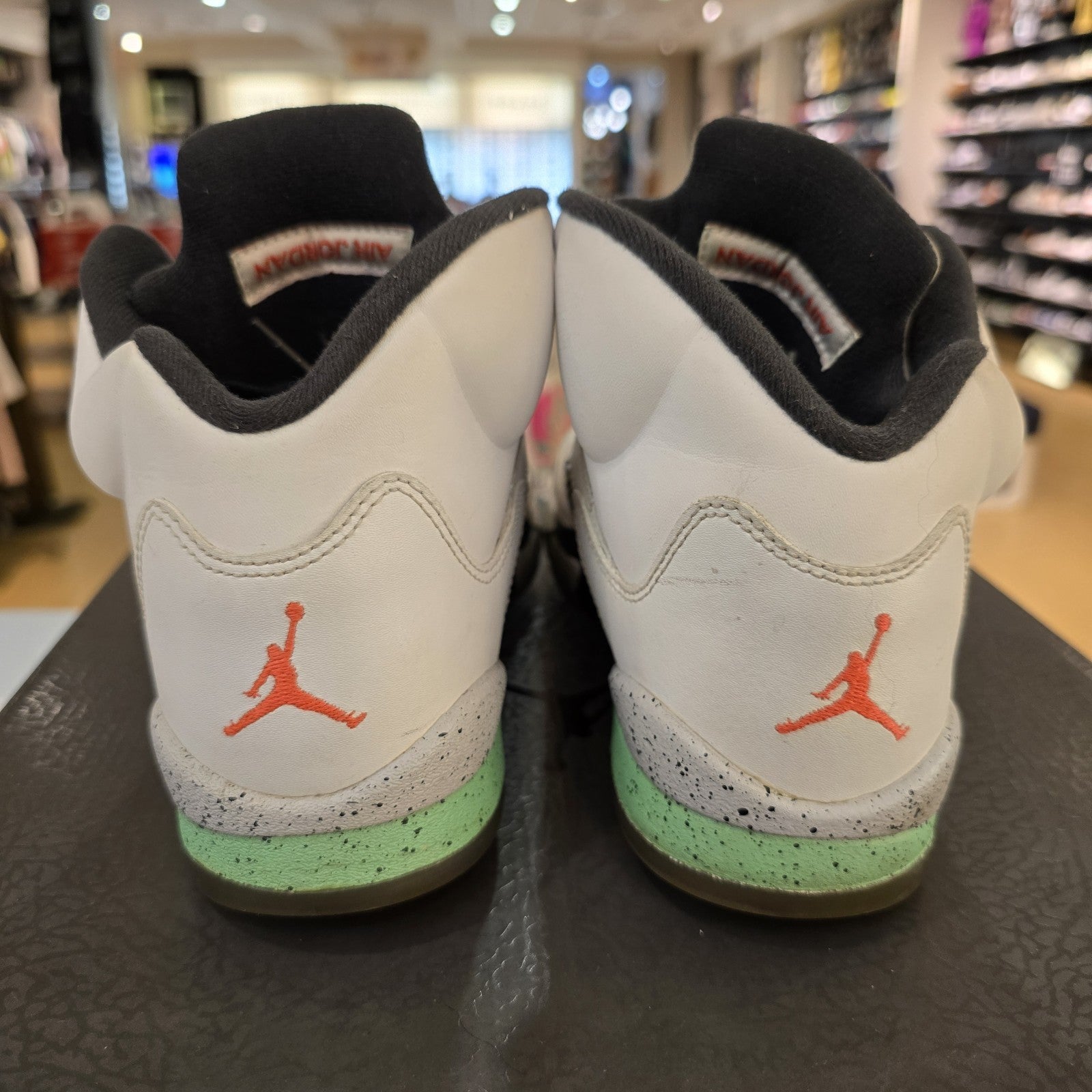 Size 6.5Y - Air Jordan 5 Retro Poison Green