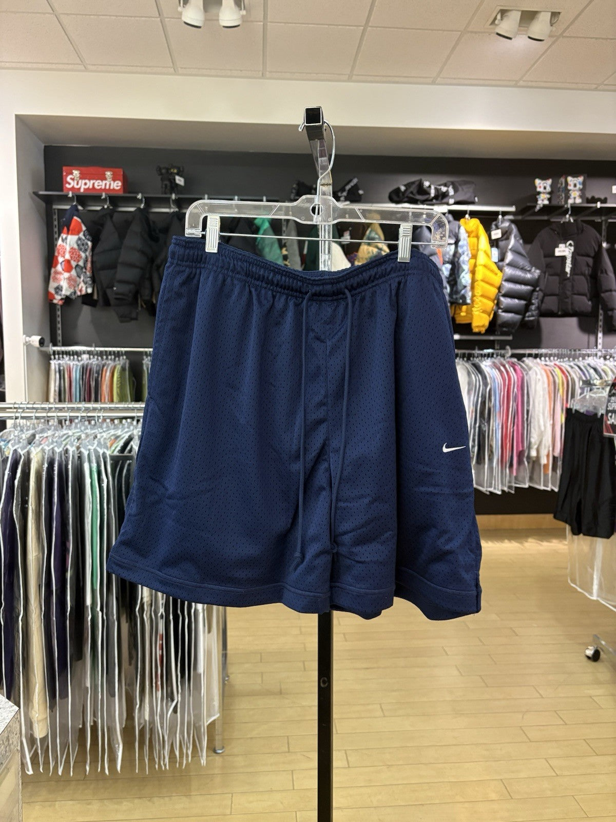 Nike Sportswear Authentics Mesh Shorts NAVY SZ XL