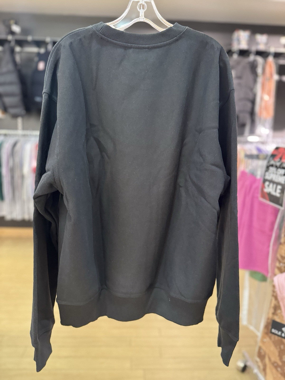 Stussy Letterman Crew Black Size Large