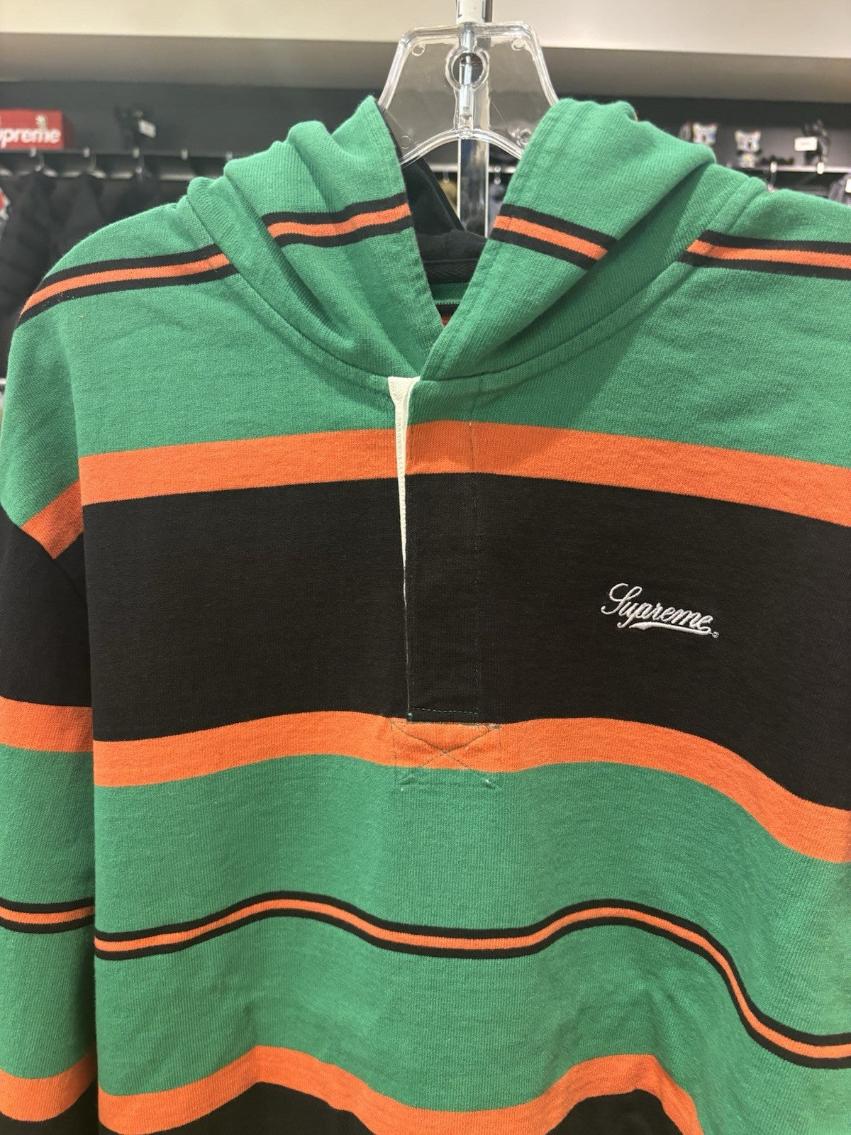 Supreme Hooded Rugby SZ L Green