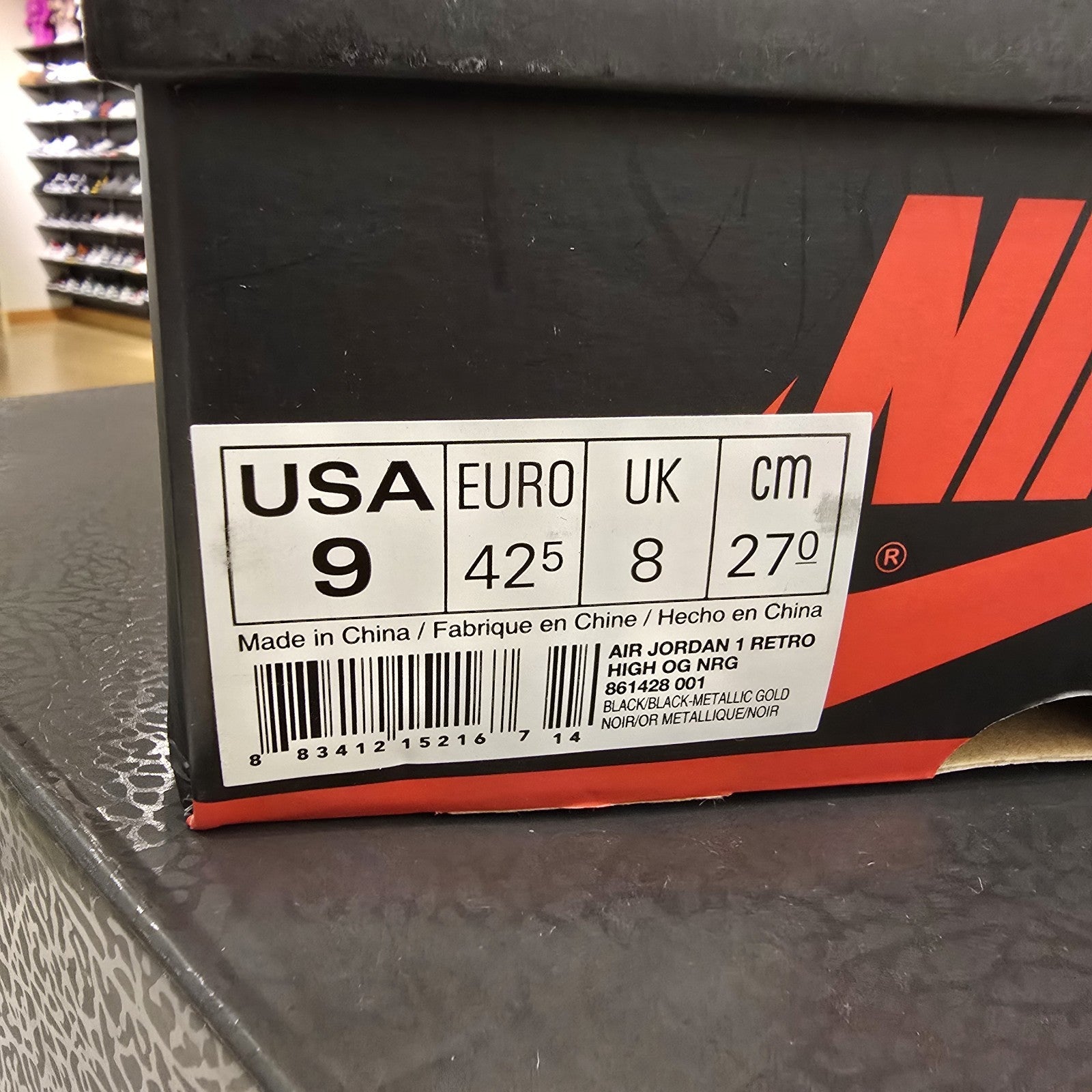 Size 9 - Air Jordan 1 Retro OG NRG High Gold Top 3