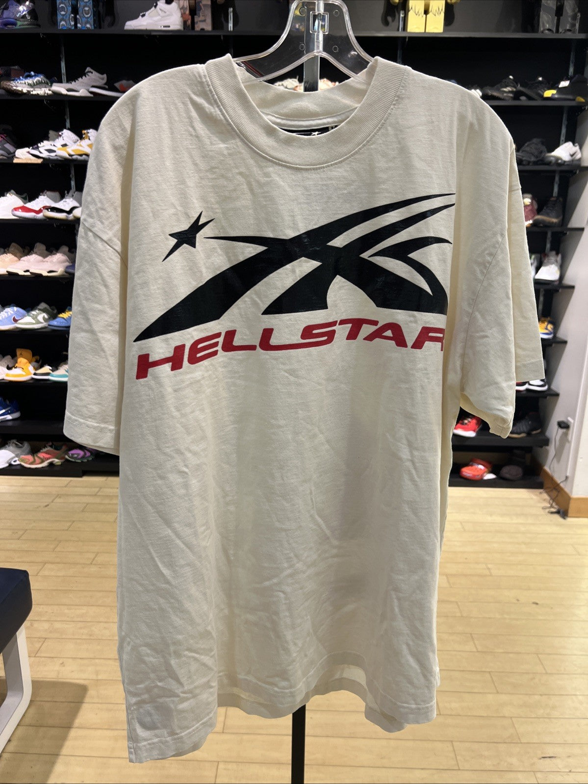 Hellstar Sport Logo Gel T-Shirt White Sz XL