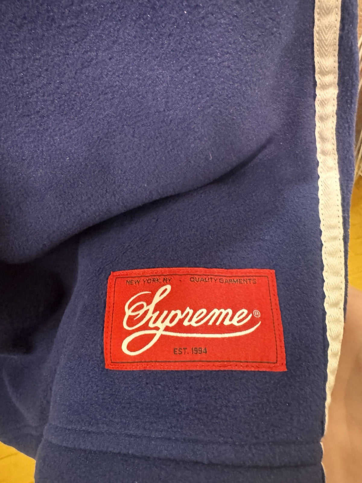 Supreme Polartec Shorts Navy Size Small