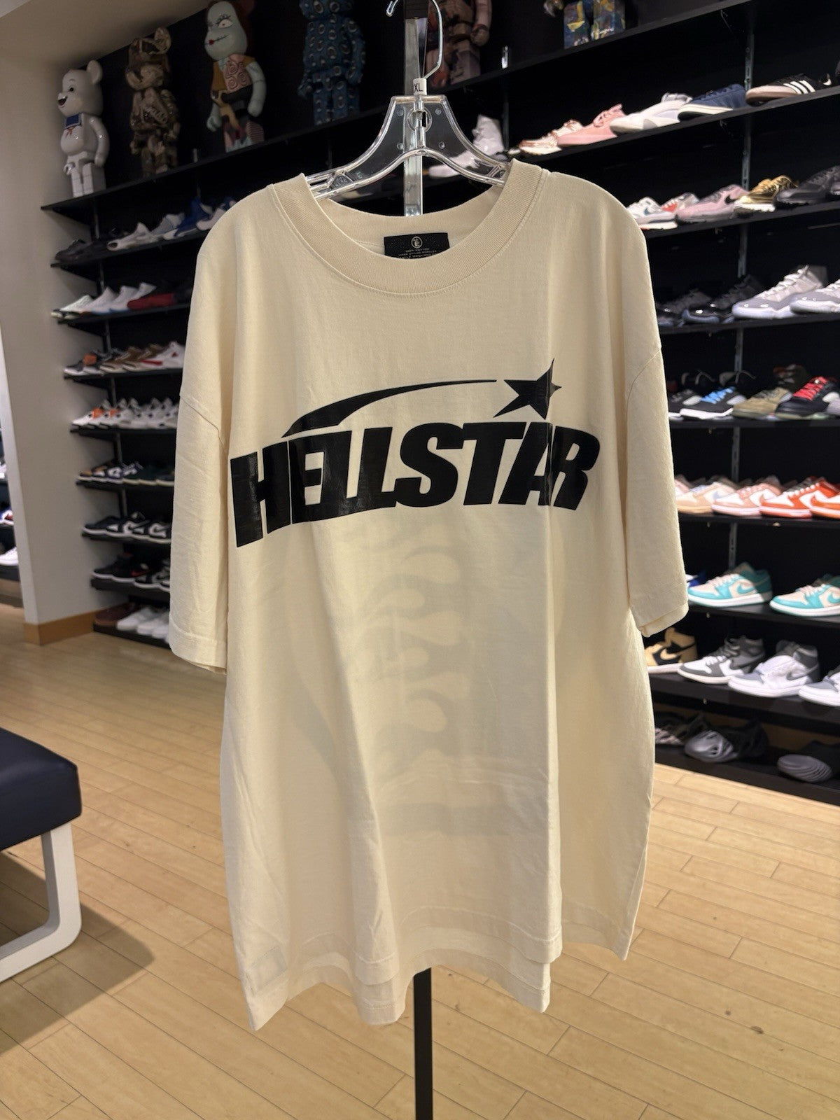 Hellstar Classic T-shirt White/Black (Gel Print) Size XXL