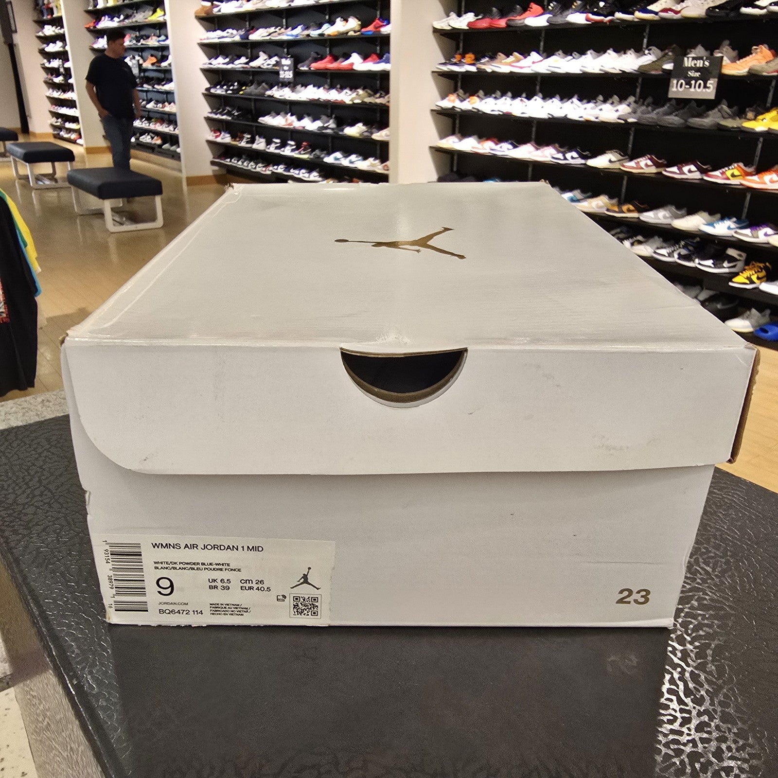 Size 9 - Air Jordan 1 Mid UNC Women's (Yellowing)