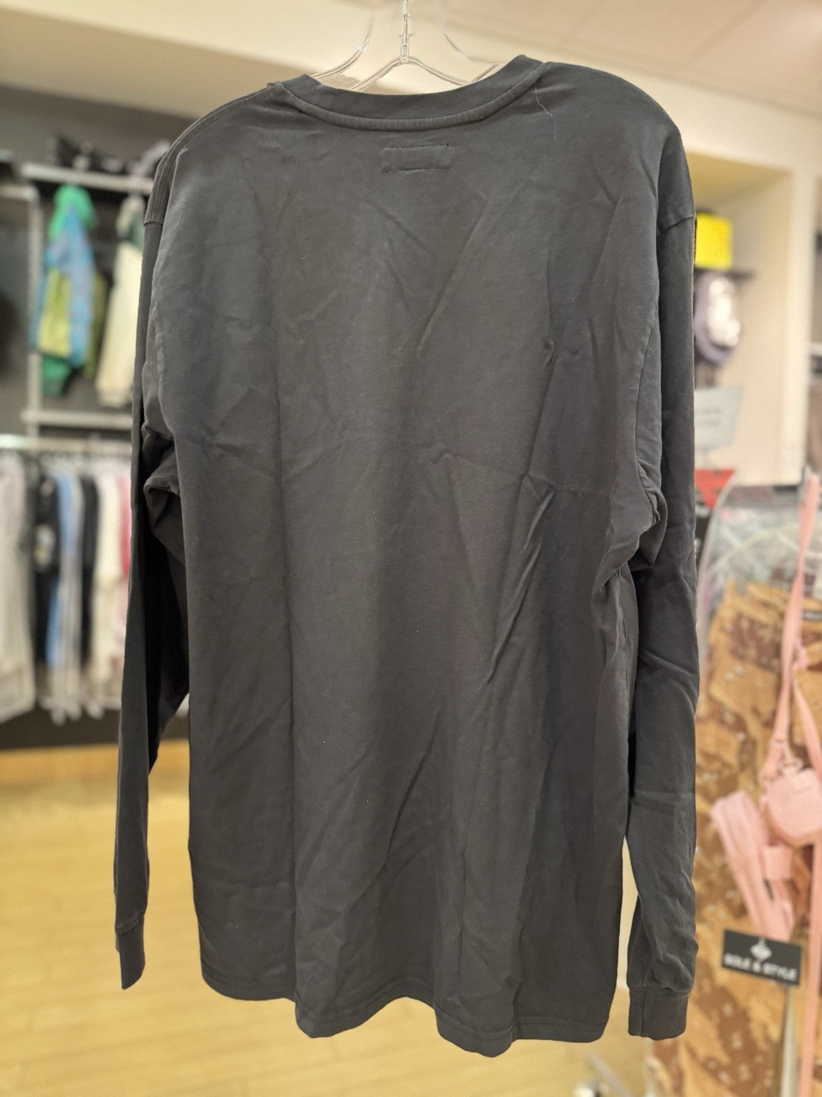 Supreme Embroidered Collar L/S Top Black Size Large