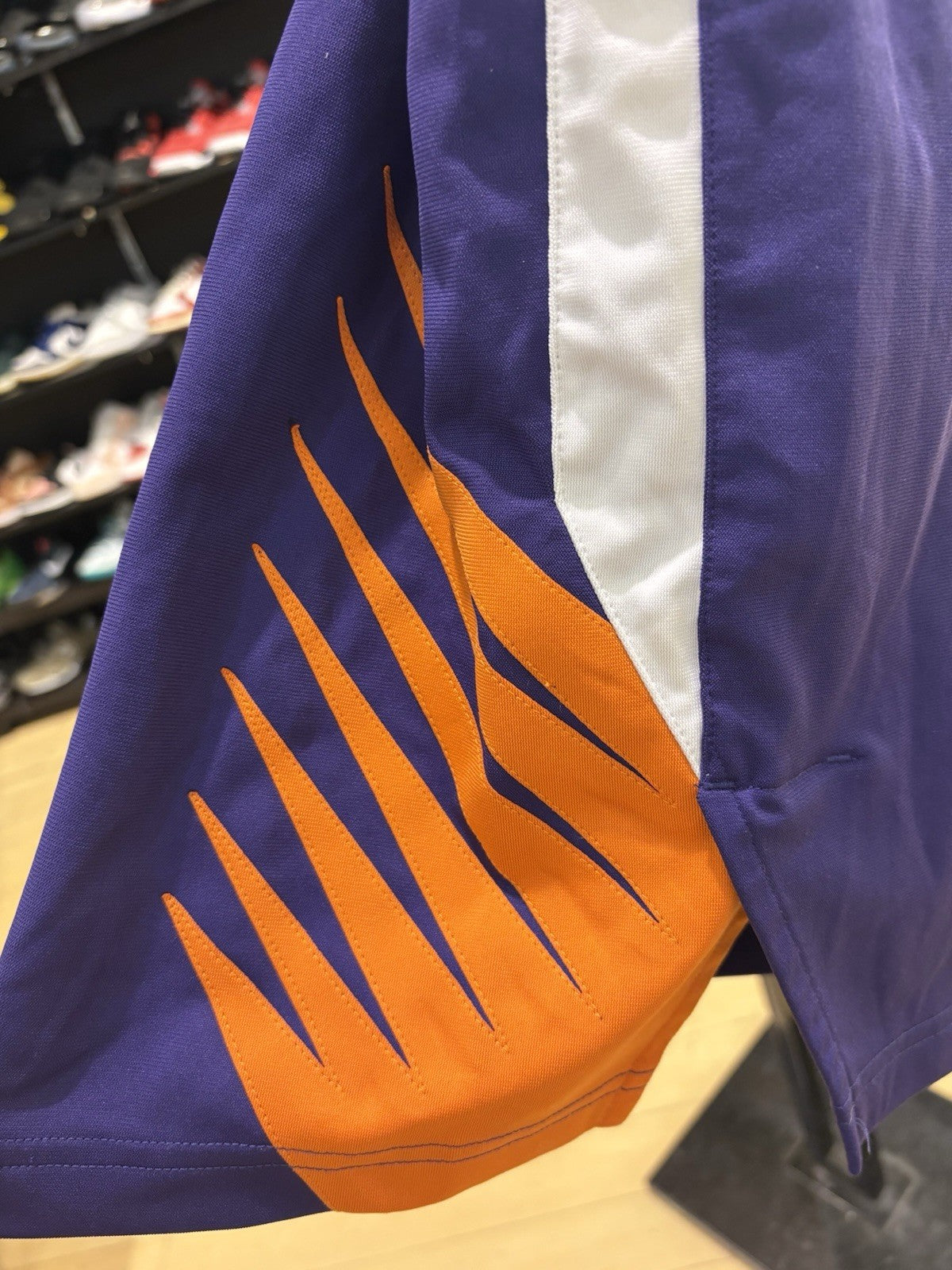 Nike NBA Phoenix Suns Icon Edition Swingman Shorts Court Pourple/Orange/White
