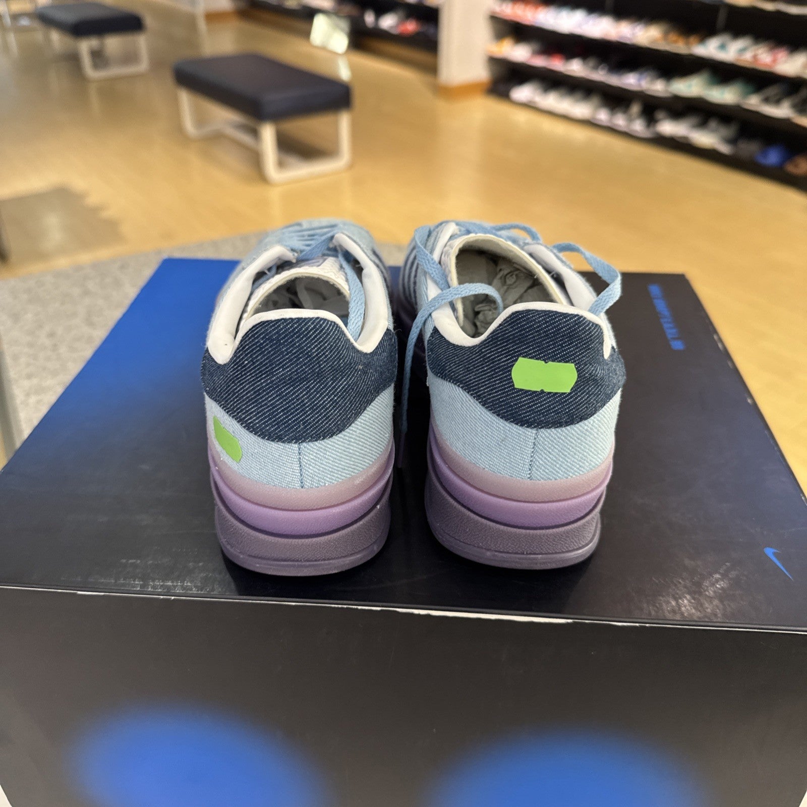 Size 8 - KSENIASCHNAIDER x adidas Gazelle Bold Blue Denim W