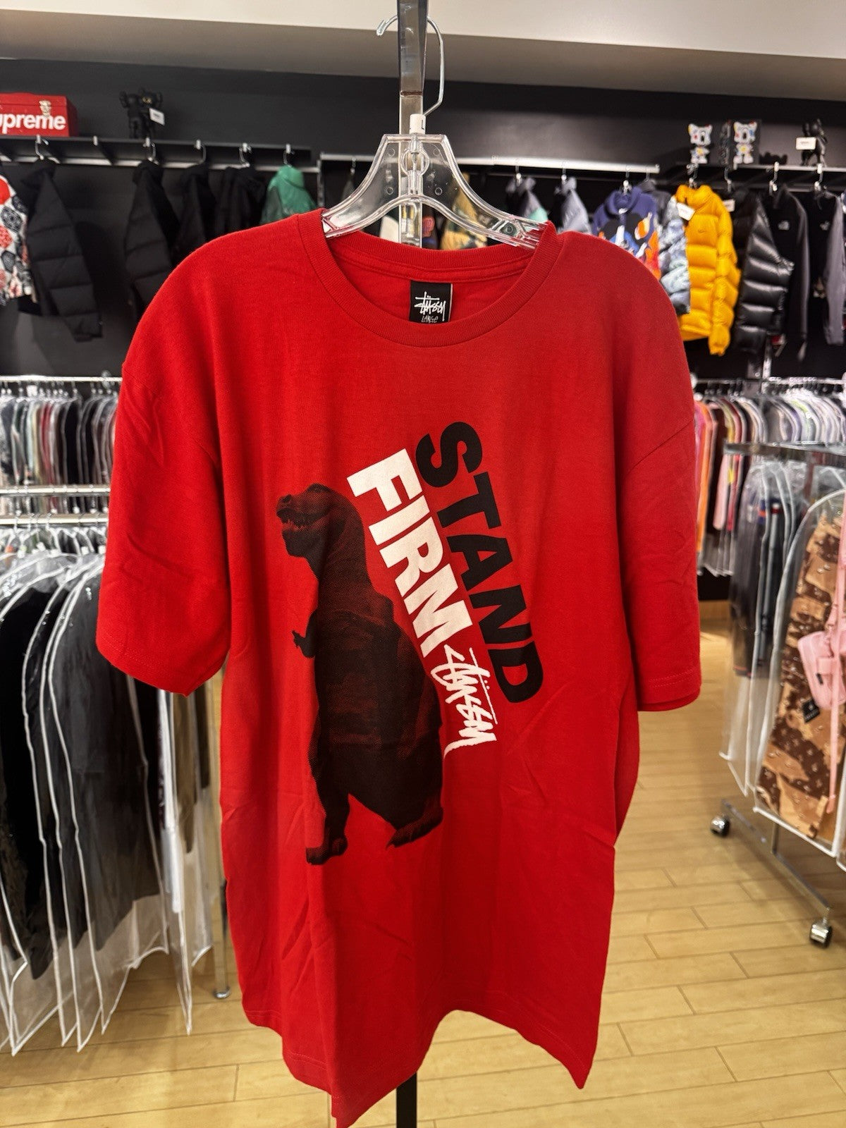 Stussy Stand Firm Tee Red Size XXL