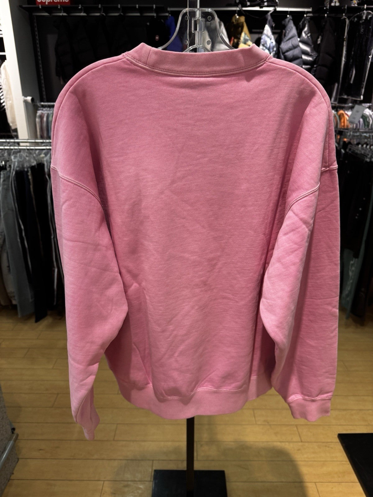 Nike X Nigo NRG Fleece Crew Sweatshirt Pink DEFECT RIP Size L
