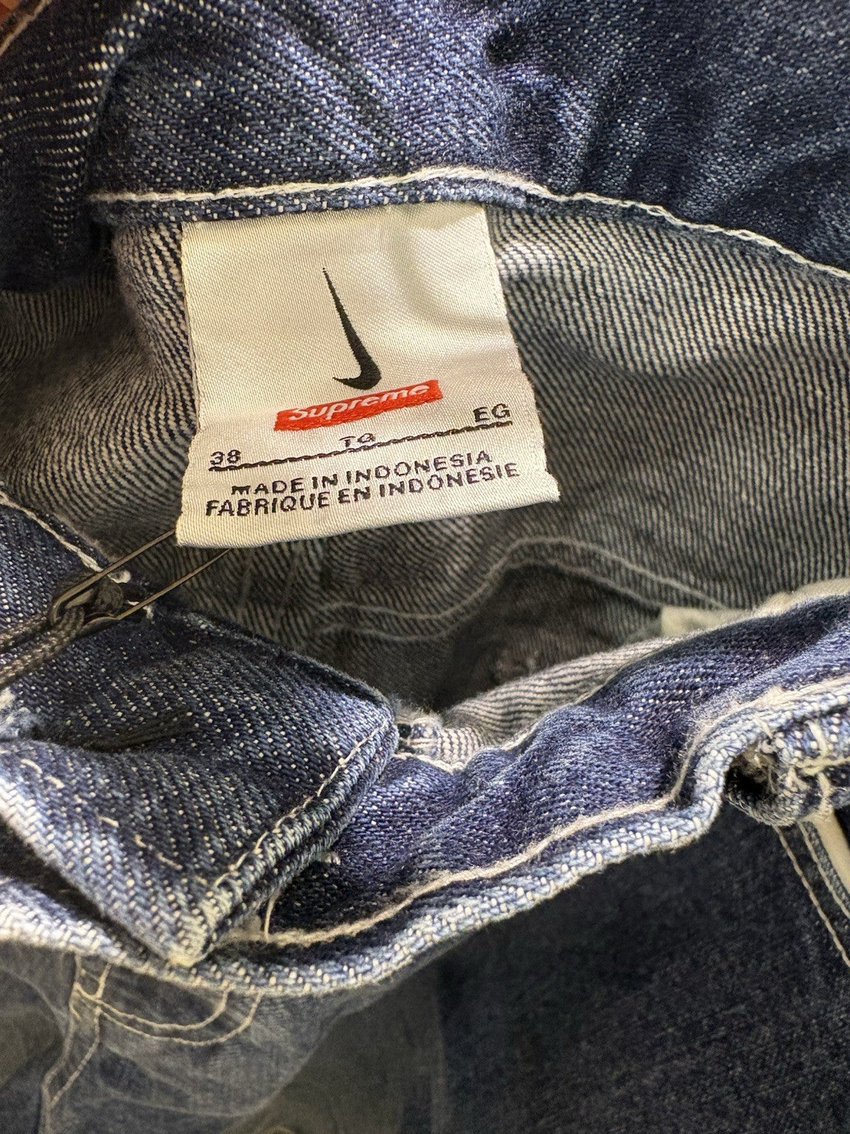 Supreme Nike Denim Short Indigo Size 38