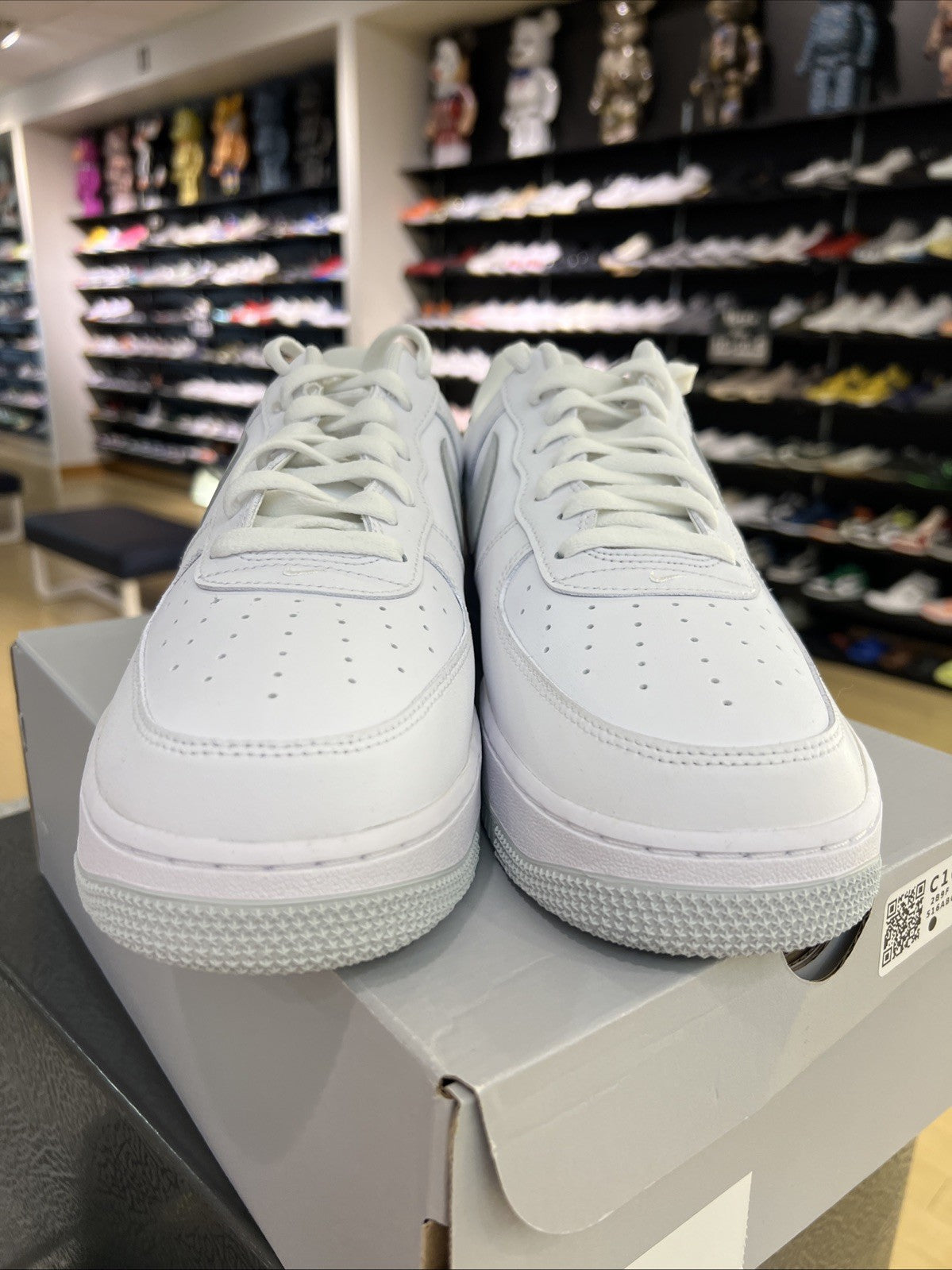 Nike Air Force 1 Low '07 White Light Smoke Grey Sz 13