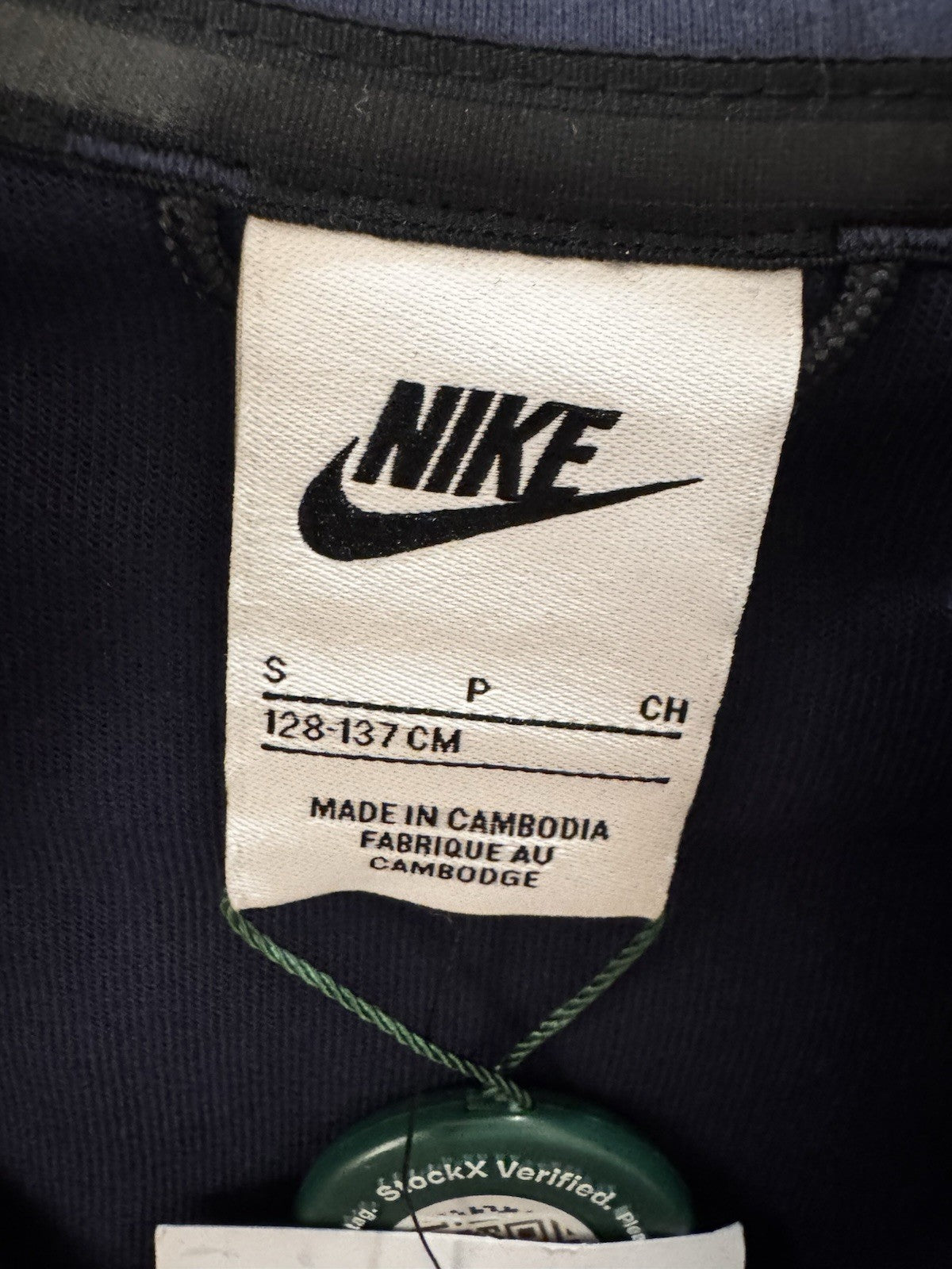 Nike Sportswear Tech Fleece Full Zip Hoodie Navy Blue Size Youth Small