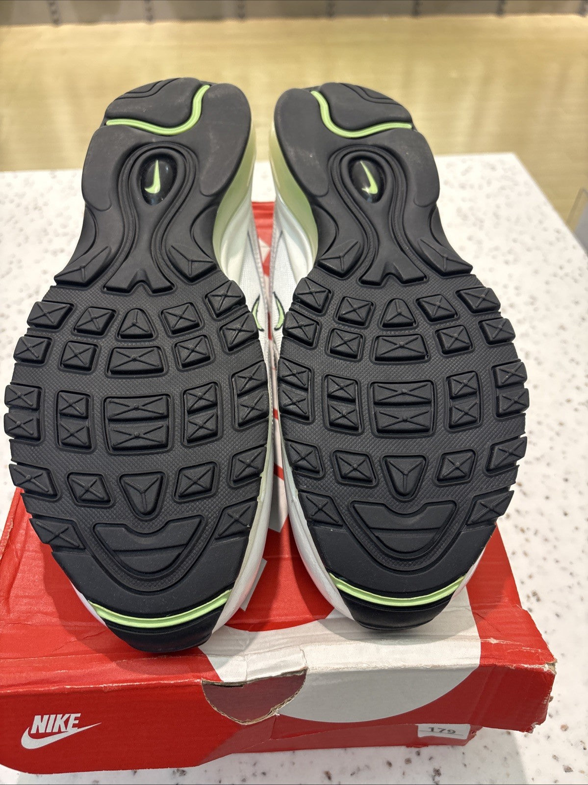Nike Air Max 97 Just Do You Black Lime Glow Pink White Size 11.5