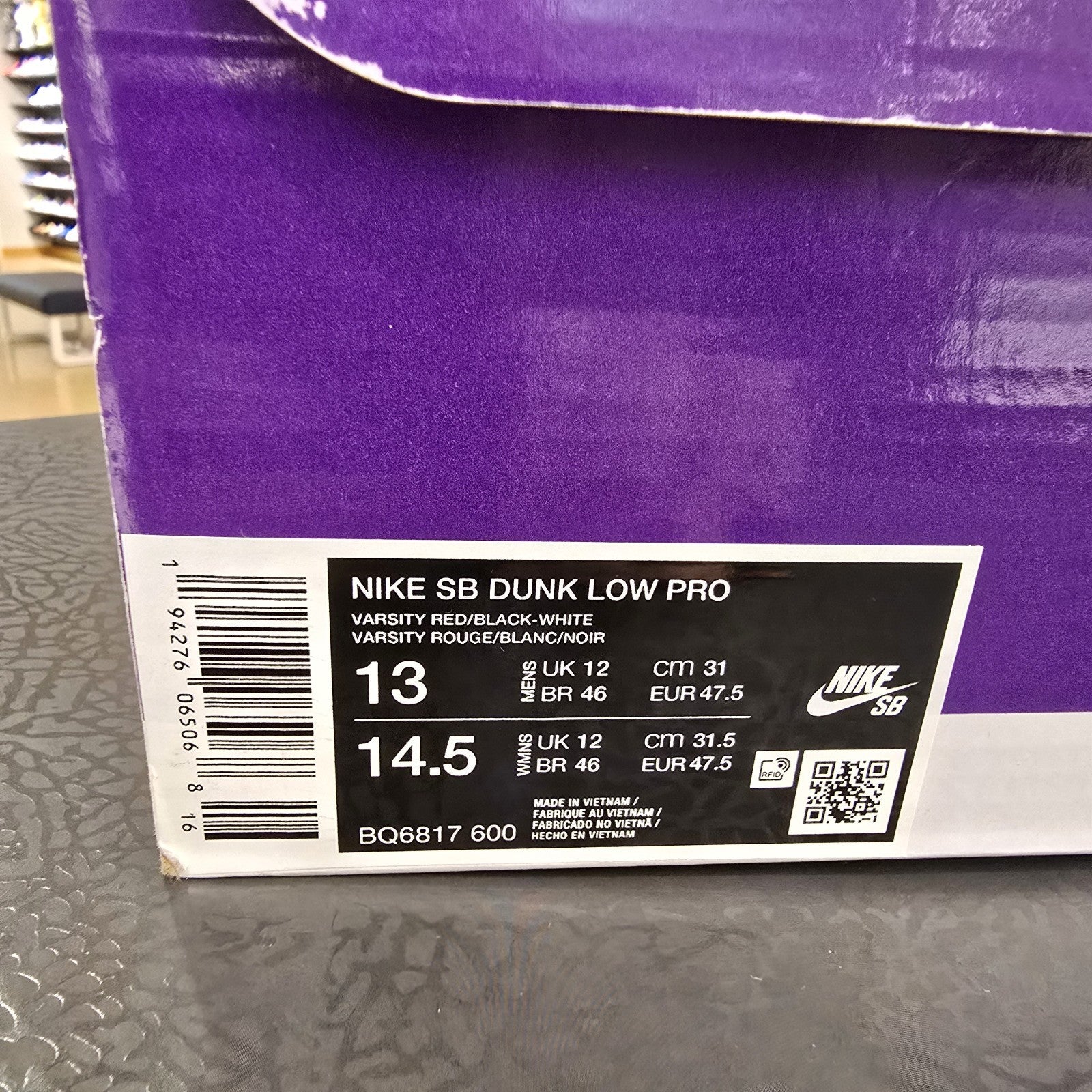 Size 13 - Nike SB Dunk Low J-Pack Chicago