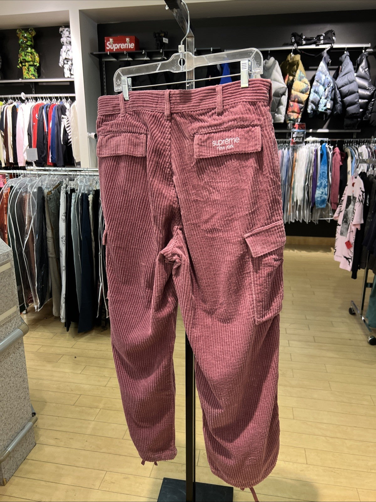 Supreme Wide Wale Corduroy Cargo Pant FW24 Dusty Pink Size 32