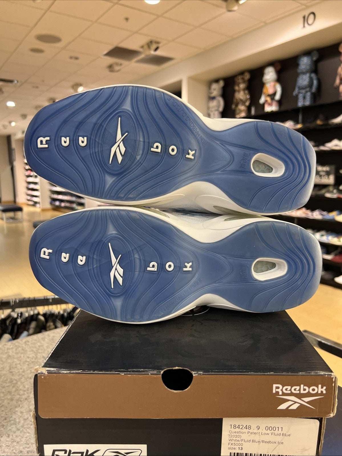 Reebok Question Low Fluid Blue Sz 13