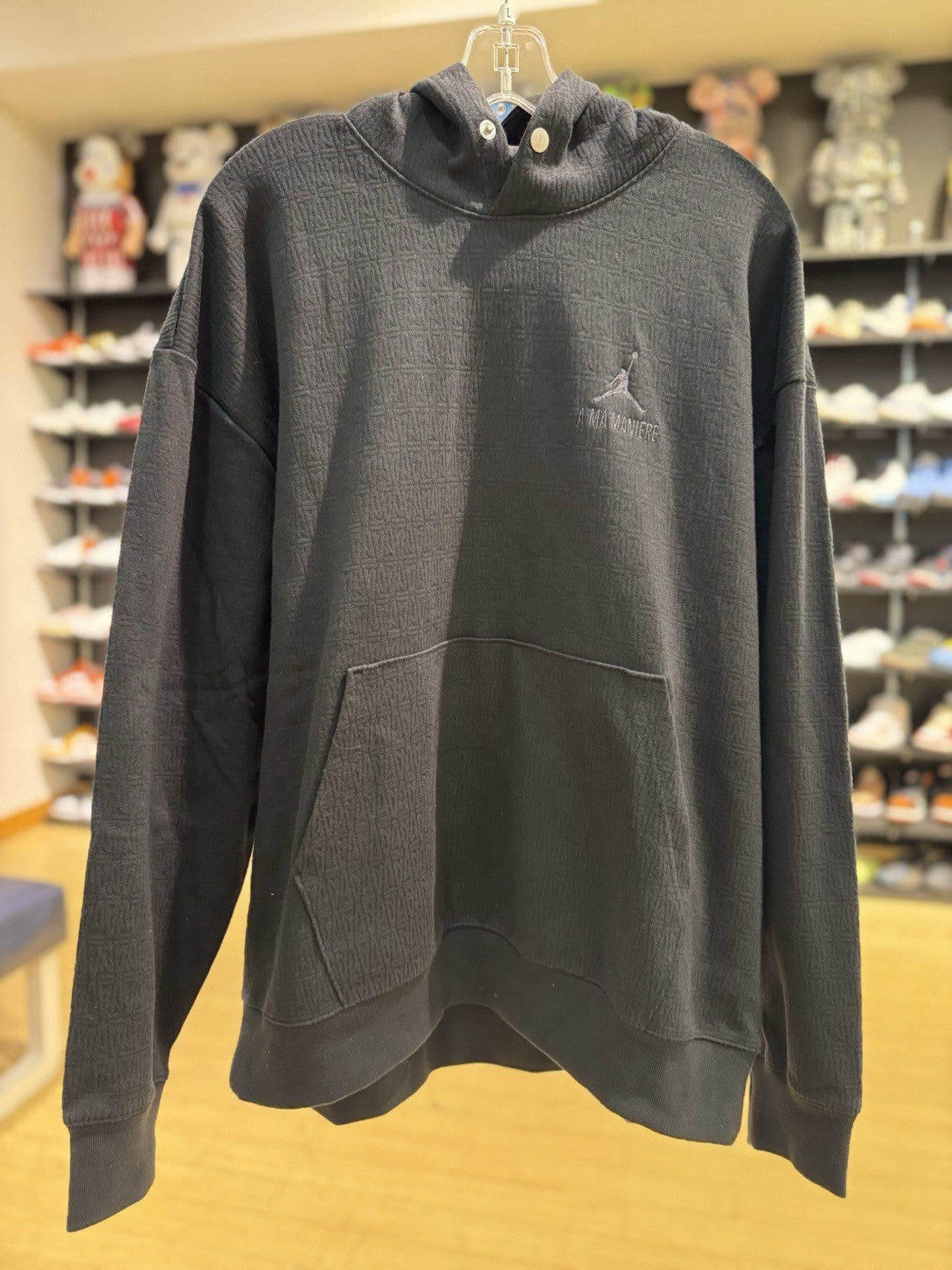Jordan x A Ma Maniere Jacquard Hoodie Men’s Size Large Black