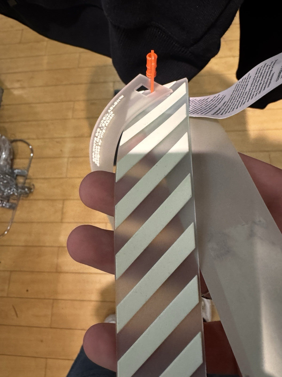 Off-White Airport Tape Zipup Hoodie Black Size Small