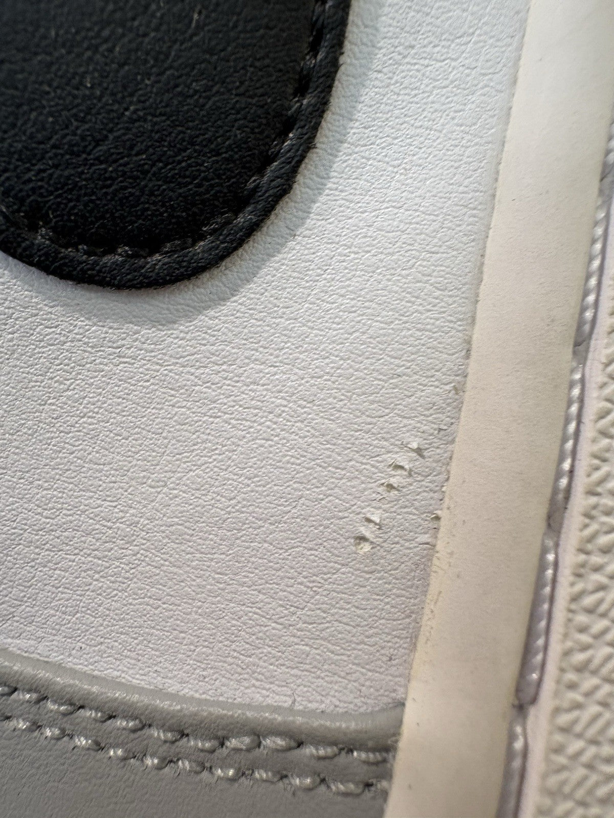 Jordan 1 Mid Light Smoke Grey Size 10 DEFECT