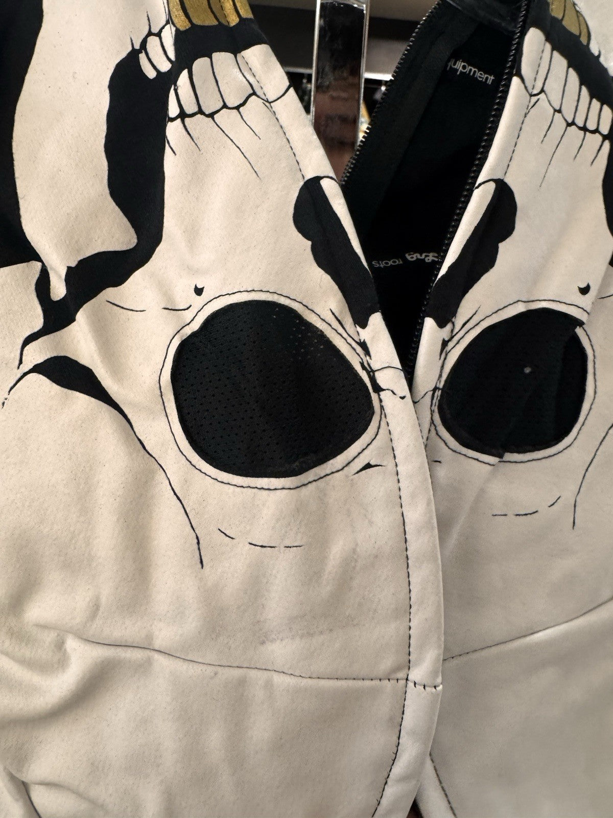 LRG Dead Serious Zip Up Skeleton Hoodie Black 2021 Size XXL.