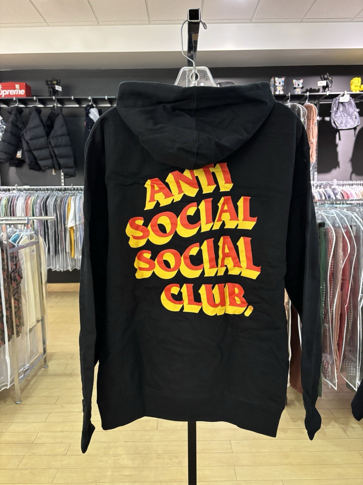 Anti Social Social Club Popcorn Hoodie SZ M