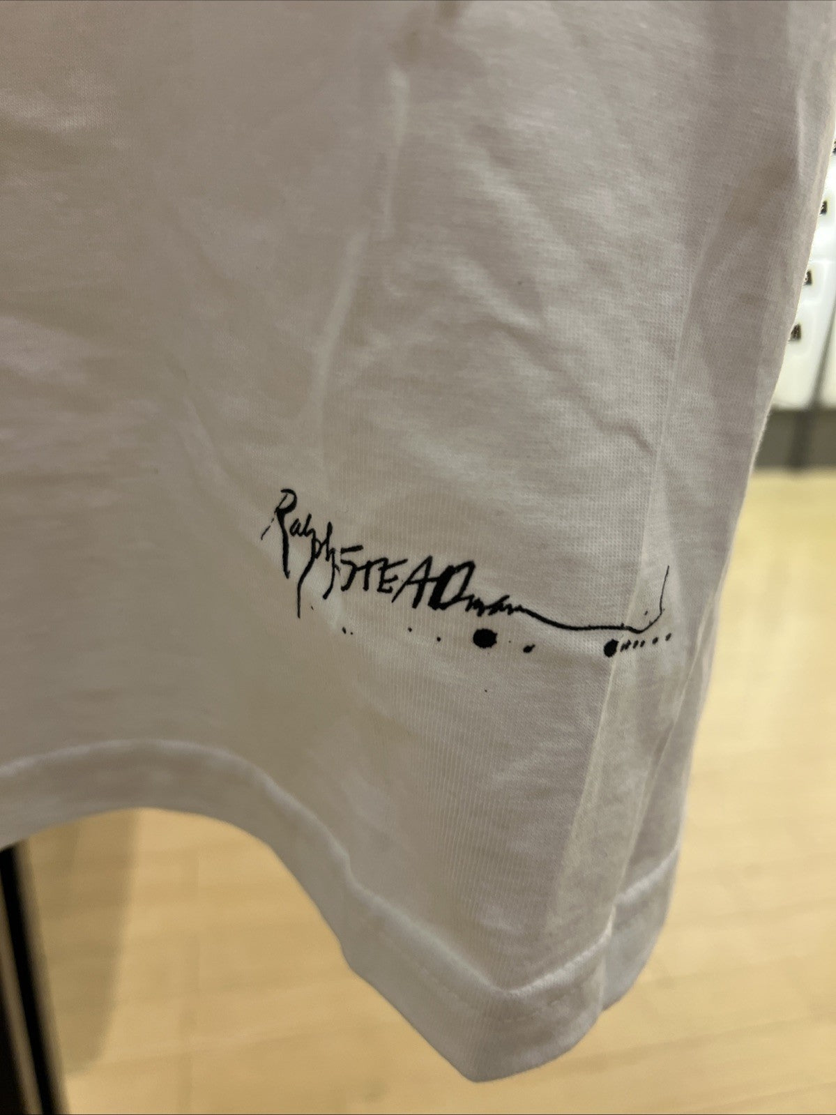 SUPREME Ralph Steadman Box Logo T-Shirt Sz S DEFECT