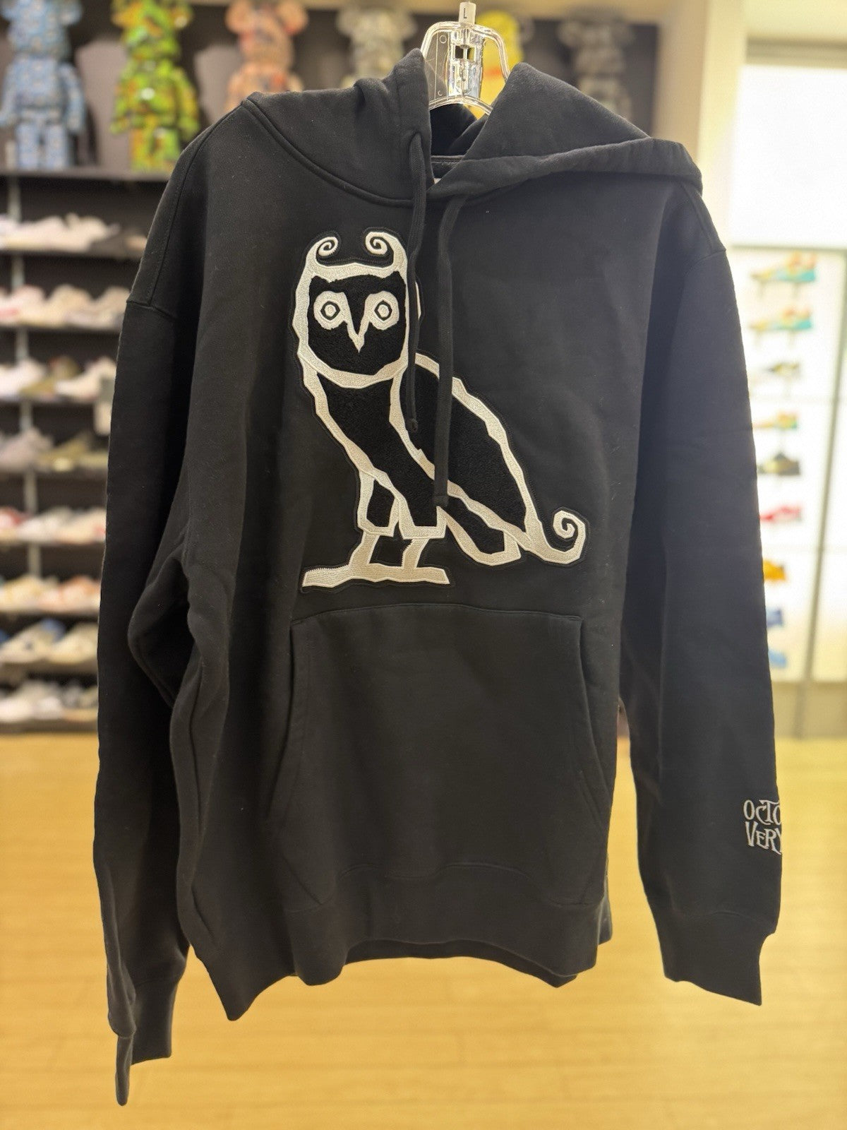 Ovo X Disney The Nightmare Before Christmas OG Owl Hoodie Black Size Large