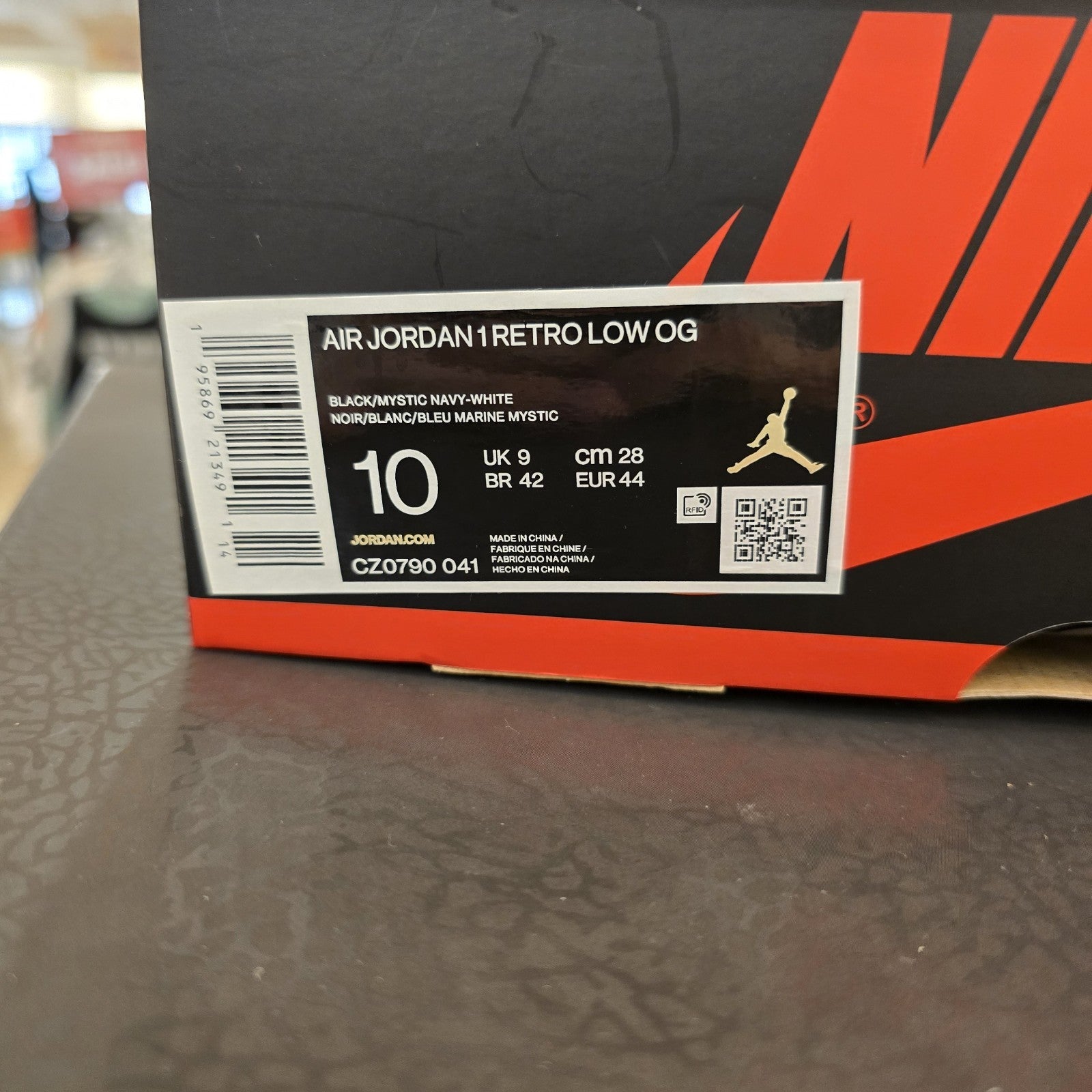 Size 10 - Jordan 1 Low OG Mystic Navy