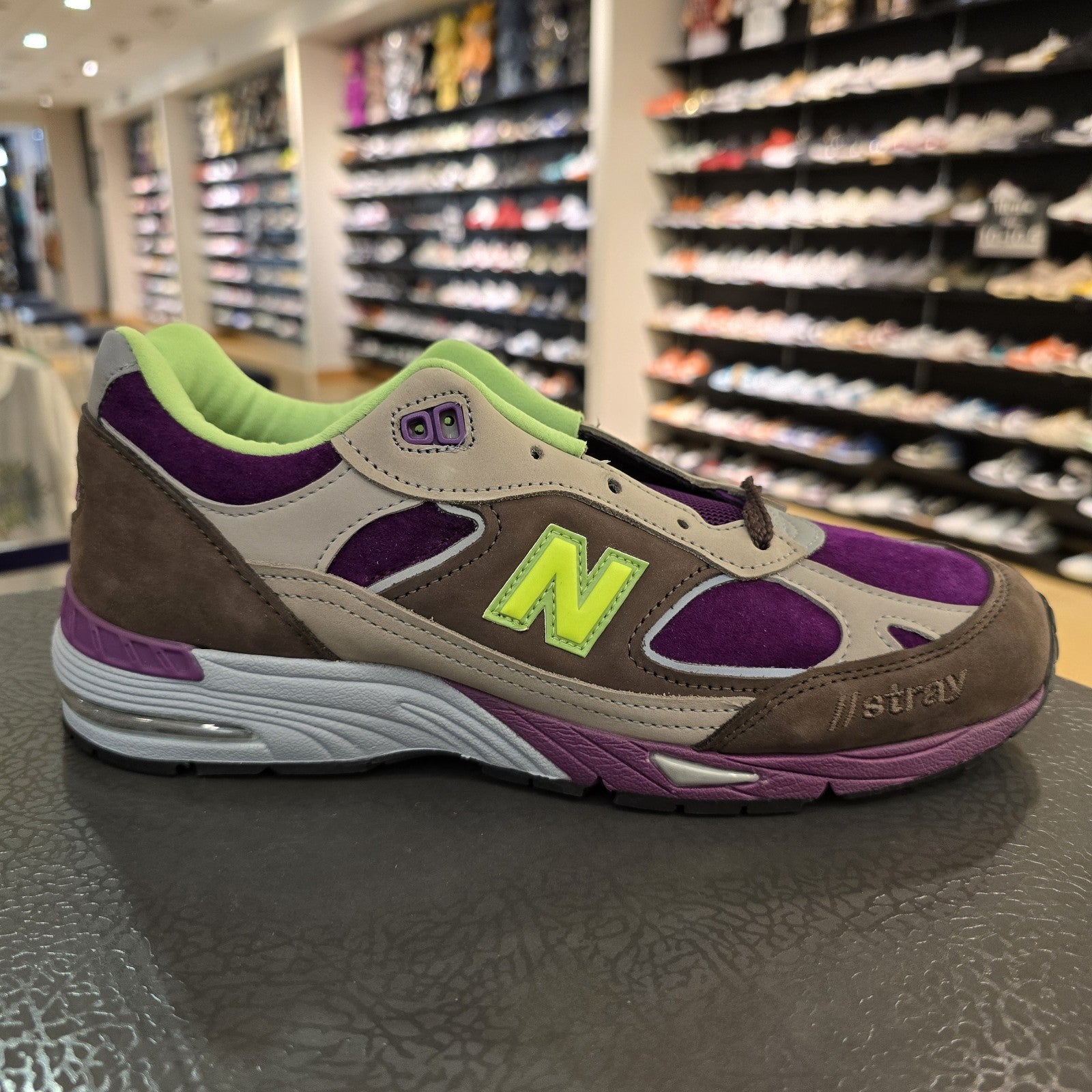 Size 10 - Stray Rats x New Balance 991 Brown Women's